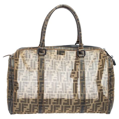fendi zucca mesh handle bag
